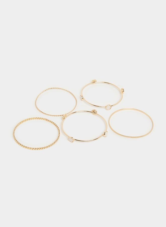 ستايلي طقم 8 أساور صلبة - Image 1